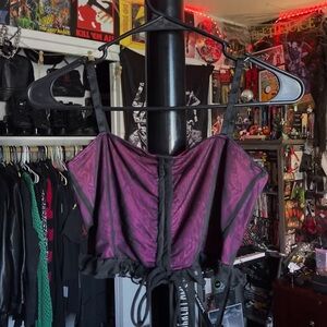 PINK VICE MESH SET BY CURRENT MOOD (Brand New; Never Been Worn)